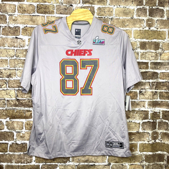 Travis Kelce Nike On The Field‎ Chiefs Super Bowl LVII Jersey 3XL $150 NWT NFL - Picture 1 of 9